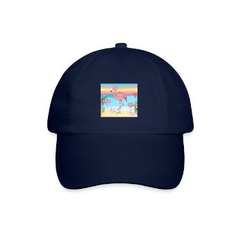 Flamingo - Baseballkappe - Blau/Blau - Vorne