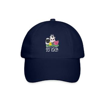 Too cute to eat - Baseballkappe - Blau/Blau - Vorne