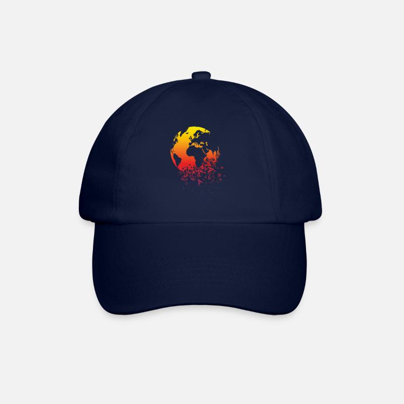 World dissolves - Baseball Cap - blue/blue