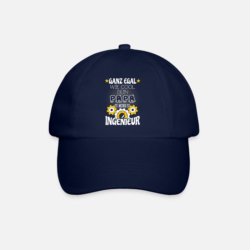 Mein Papa ist Ingenieur - Baseballkappe - Blau/Blau