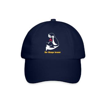 Der Bizeps brennt Muskeln Sport Fitness - Baseballkappe - Blau/Blau - Vorne
