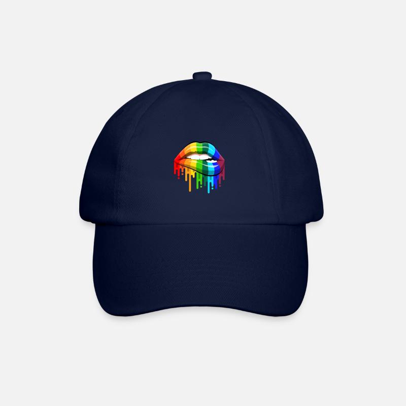 Rainbow Lips - Baseballkappe - Blau/Blau
