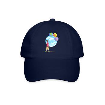 Ballons enfants et astronomie - Casquette classique - bleu/bleu - Devant