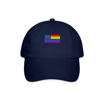 Regenbogen, LGBT, Gay Pride, US LGBT Flag - Baseball Cap - blue/blue - Front