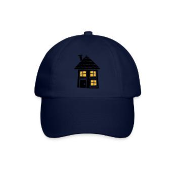 nacht licht fenster dunkel schwarz süßes kleines h - Baseballkappe - Blau/Blau - Vorne