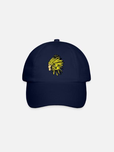 indianer - Baseballkappe - Blau/Blau