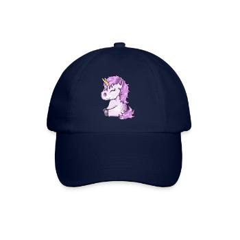 Poulain licorne rose mignon - Casquette classique - bleu/bleu - Devant