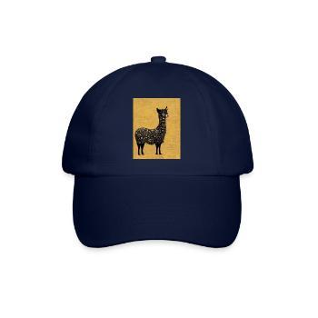 Lama Painting Gold - Baseball Cap - blue/blue - Front