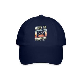 15. Geburtstag Level 15 Complete Limited Edition - Baseballkappe - Blau/Blau - Vorne