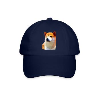 Faible Poly Shiba Inu Chien - Casquette classique - bleu/bleu - Devant