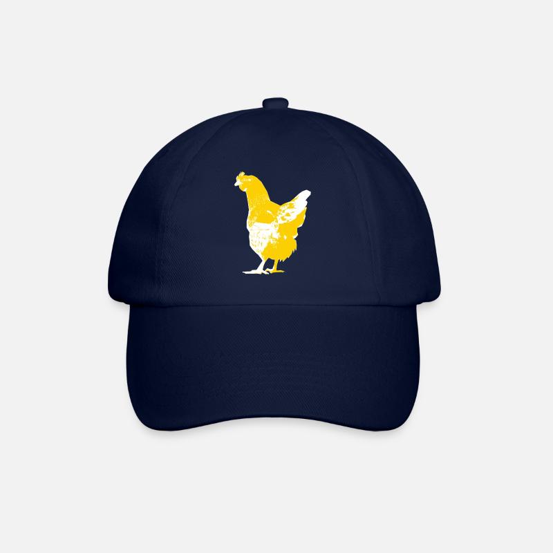 Huhn - Baseballkappe - Blau/Blau