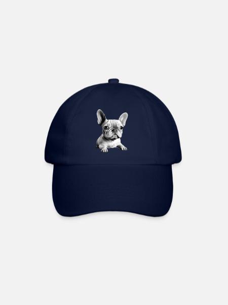 Chiens Chien bouledogue Français Chien Propriétaire - Casquette classique - bleu/bleu