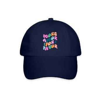 more Amor por favor - Baseballkappe - Blau/Blau - Vorne