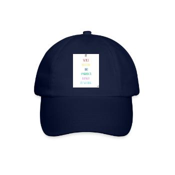 it will never be perfect make it work - Casquette classique - bleu/bleu - Devant