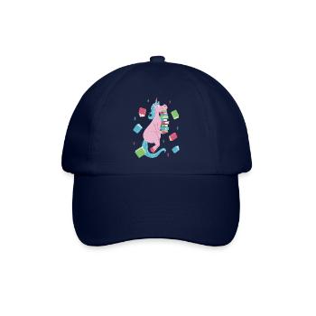 Bookish Unicorn Delight - Baseballkappe - Blau/Blau - Vorne