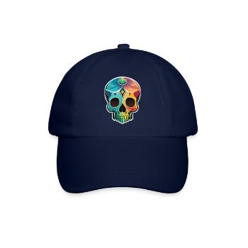 Calavera - Colorful Skull - Art Design - Baseball Cap - blue/blue - Front