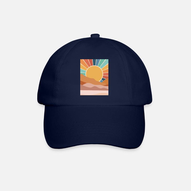 Coucher de soleil dans le désert - Casquette classique - bleu/bleu