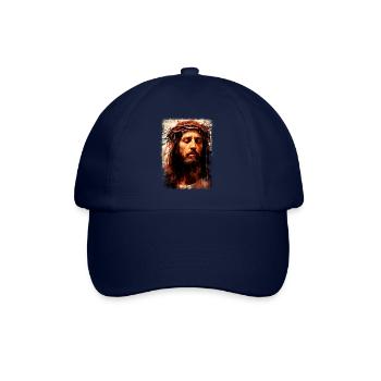 jesus bible christian religion christian cross christian - Baseball Cap - blue/blue - Front
