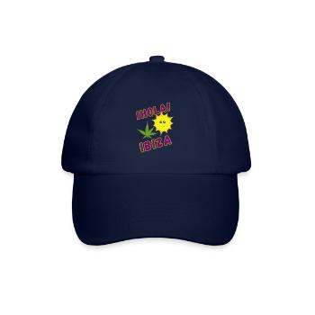HOLA IBIZA T-Shirt, Party, Urlaub, Frauen, Männer - Baseballkappe - Blau/Blau - Vorne
