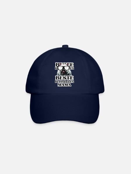BEST BULLDOGS Mom Dog BULLDOG Dogs - Baseball Cap - blue/blue