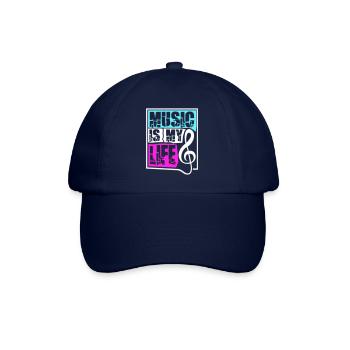 Music Is My Life Musik Ist Mein Leben Liebe Spruch - Baseball Cap - blue/blue - Front