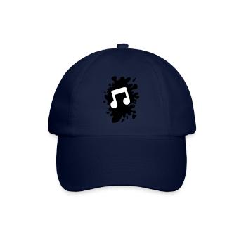 blob music note - Baseball Cap - blue/blue - Front