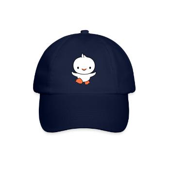 Duck running fast wants to fly cute flutter - Baseball Cap - blue/blue - Front