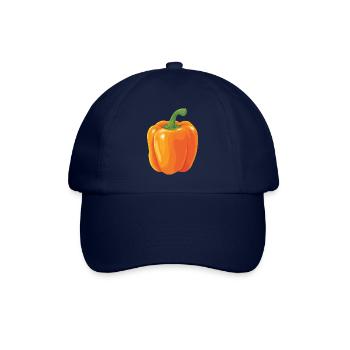 gelbe Paprika - Baseballkappe - Blau/Blau - Vorne