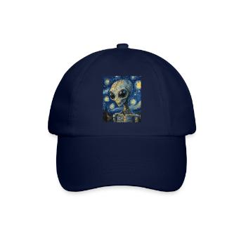 Alien nuit étoilée style van gogh - Casquette classique - bleu/bleu - Devant