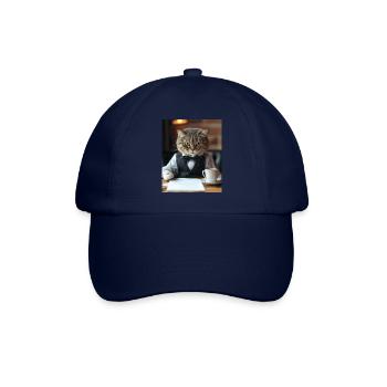 Cat Business - Baseball Cap - blue/blue - Front