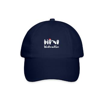 Frohe Weihnachten in Gebärdensprache - Baseballkappe - Blau/Blau - Vorne
