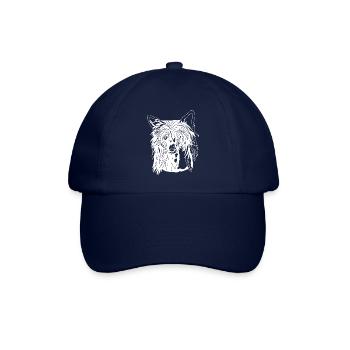 Chinesischer Schopfhund - Baseballkappe - Blau/Blau - Vorne