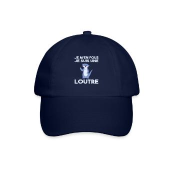 Je M'en Fous Je Suis Une Loutre - Casquette classique - bleu/bleu - Devant