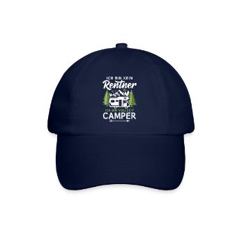 Wohnmobil Rentner Vollzeit Camper Camping - Baseballkappe - Blau/Blau - Vorne