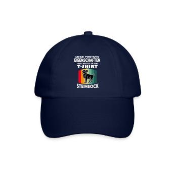 Geburtstag Sternzeichen Retro Steinbock - Baseballkappe - Blau/Blau - Vorne