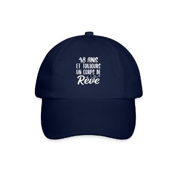 48 ans et toujours un corps de rêve - Cadeau 48ans - Casquette classique - bleu/bleu - Devant