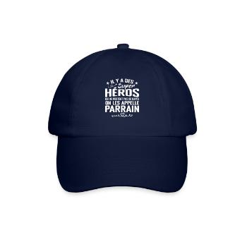 Parrain Super Héros Cadeau Humour Parrain - Casquette classique - bleu/bleu - Devant