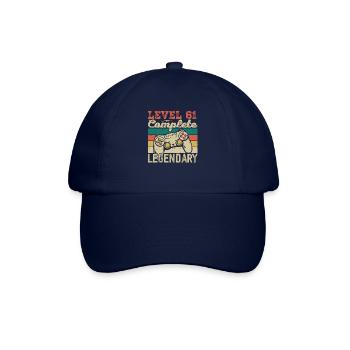 Level 61 Complete, 61 Birthday Gift - Baseball Cap - blue/blue - Front