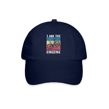 I'm the engine - funny bike saying - Baseball Cap - blue/blue - Front