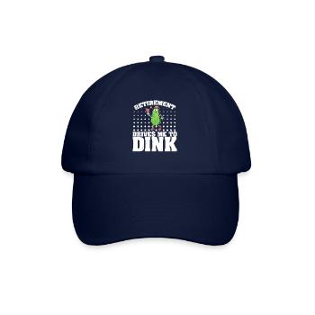 Pickelball Gurke Pickle Schläger Geschenk - Baseballkappe - Blau/Blau - Vorne