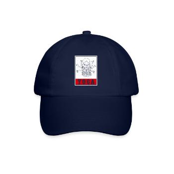 Niedlich Yoga Lotus Namaste Buddha Yogalehrer - Baseballkappe - Blau/Blau - Vorne