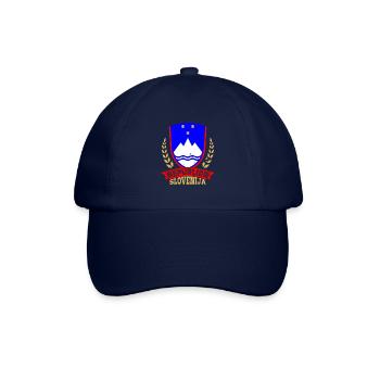 Slowenien Balkan National Herkunft Urlaub - Baseballkappe - Blau/Blau - Vorne