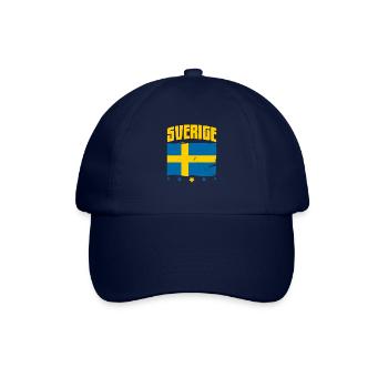 Schweden Skandinavien Sverige Urlaub Volk - Baseballkappe - Blau/Blau - Vorne