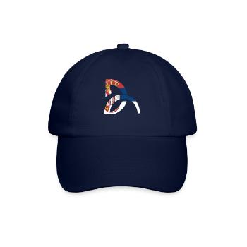 Adler Flagge Serbien Serbisch Herkunft Belgrad SFR - Baseballkappe - Blau/Blau - Vorne
