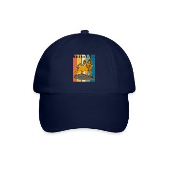 Löwe von Juda Rasta Reggae Nusik Afrika Christentu - Baseballkappe - Blau/Blau - Vorne