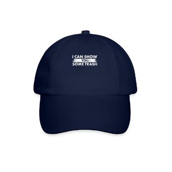 Ich Kann Ihnen Etwas Trash-design Für - Baseballkappe - Blau/Blau - Vorne