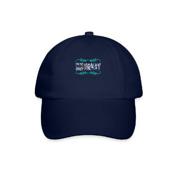 Ich Bin Die Verrückte Nanny Für Großmutter Oma - Baseballkappe - Blau/Blau - Vorne