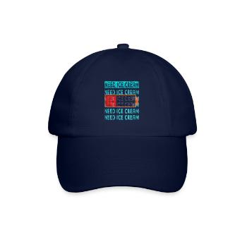 Besoin de crème glacée pour frozen sweet fan - Casquette classique - bleu/bleu - Devant