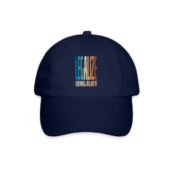 Légaliser le fait d’être noir à - Casquette classique - bleu/bleu - Devant