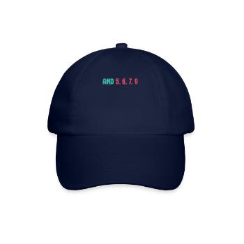 Und 5, 6, 7, 8 Design Für Cheerleader Cheer Girls - Baseballkappe - Blau/Blau - Vorne